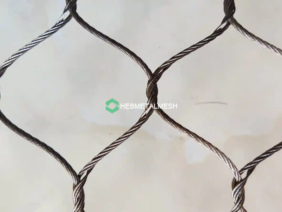 Monkey Enclosure Mesh 10' x 60' Rolls Netting for Primate Habitats Customized Panel Aviailable Zoo Mesh Factory Supply