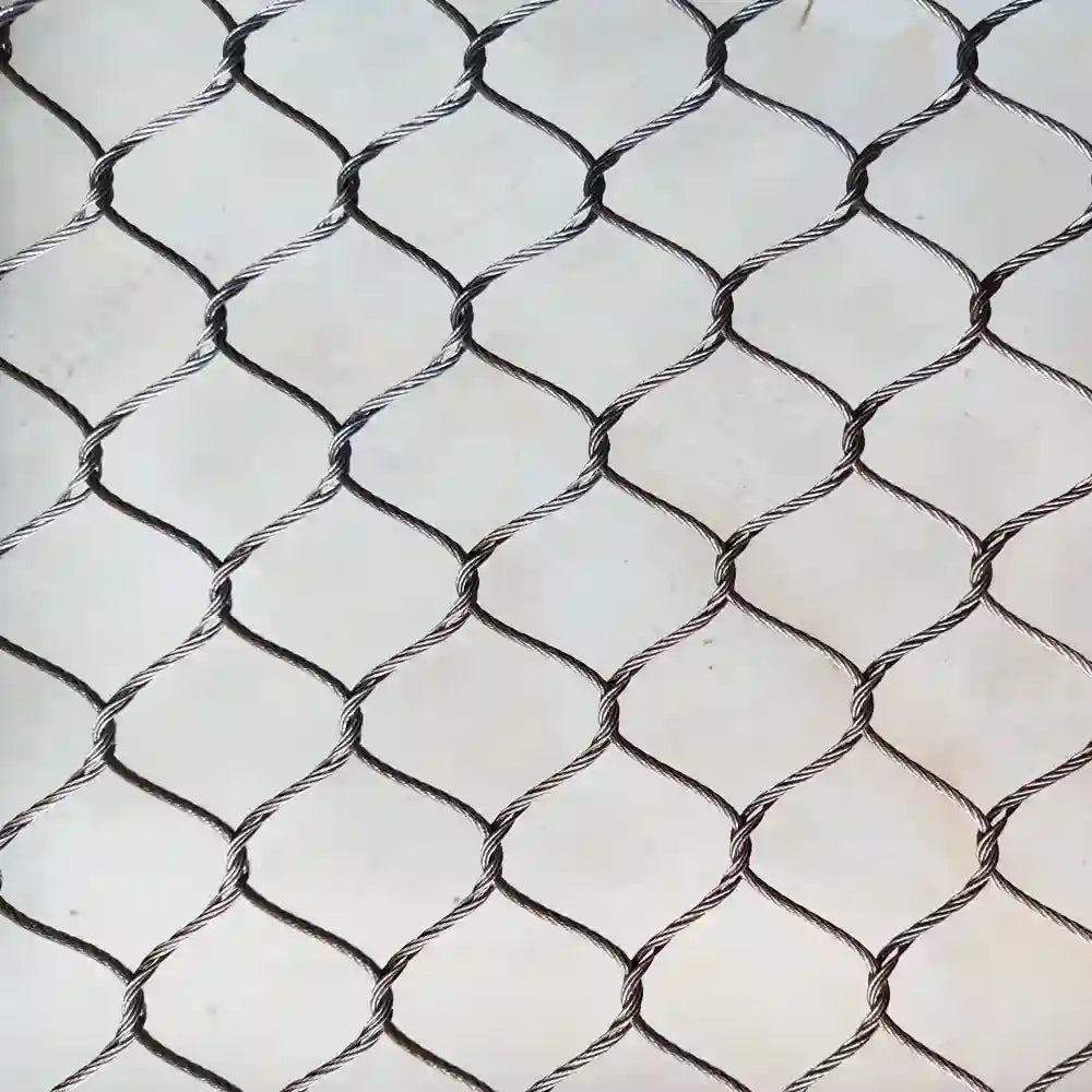 Wire rope netting, black oxide zoo mesh-Flexible Barrier for animal