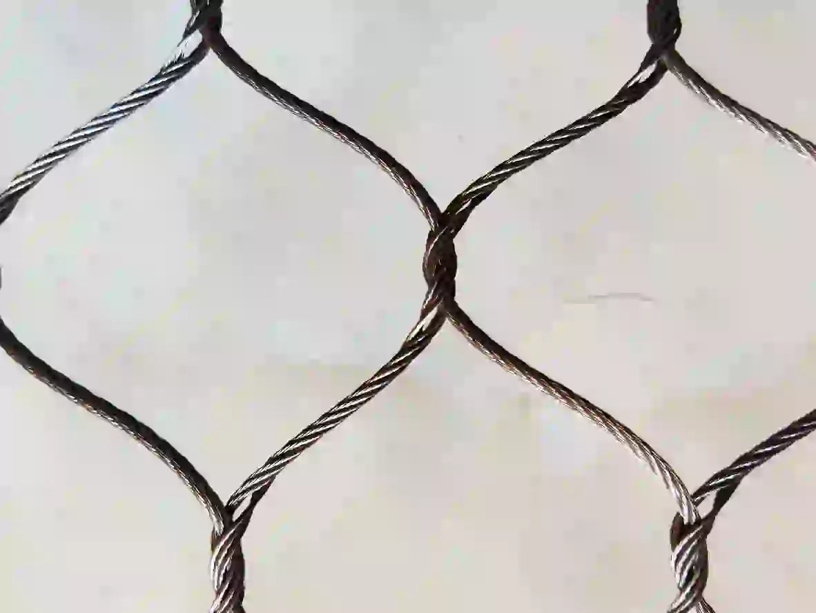 Tiger Enclosure Mesh 4' x 60' Rolls 3" x 3" x 1/8" Zoo Mesh For Tiger Exhibit Tiger Cage