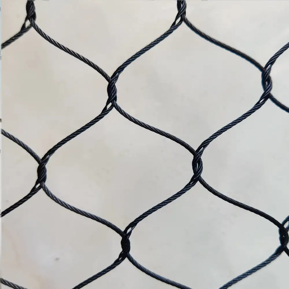 1.5" x 1.5" stainless seel zoo mesh zoo netting 10' x 60' rolls for animal enclosures zoo exhibits zoo fencing