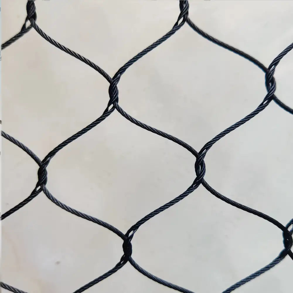 1.5" x 1.5" stainless seel zoo mesh zoo netting 10' x 60' rolls for animal enclosures zoo exhibits zoo fencing