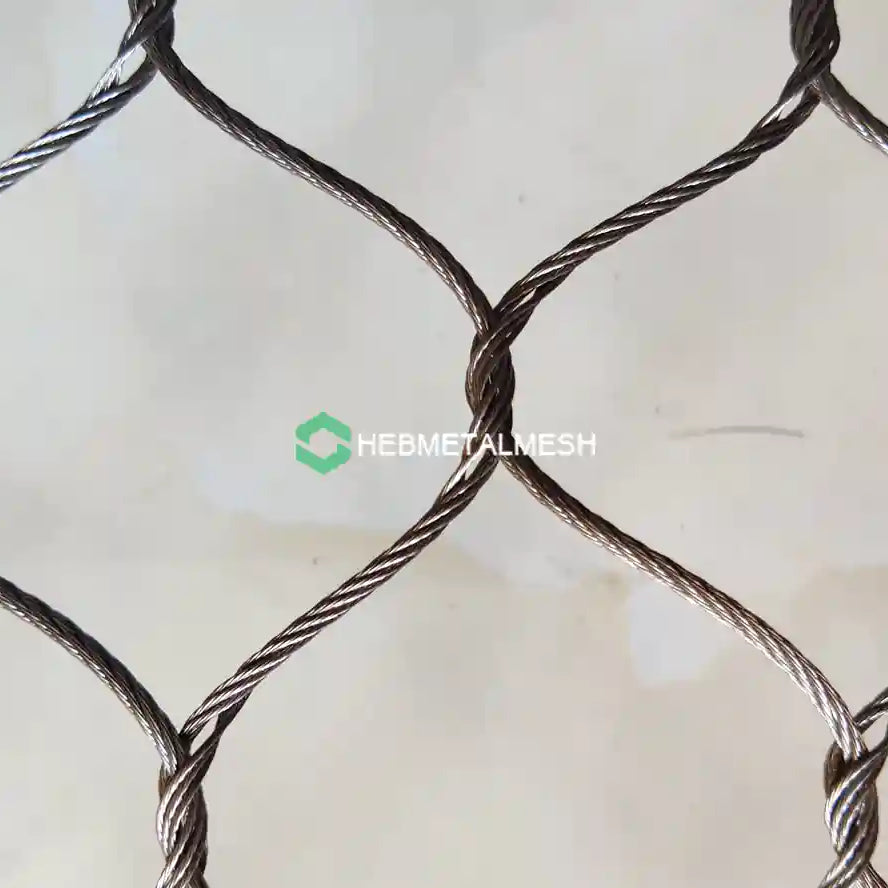 Monkey Enclosure Mesh 10' x 60' Rolls Netting for Primate Habitats Customized Panel Aviailable Zoo Mesh Factory Supply