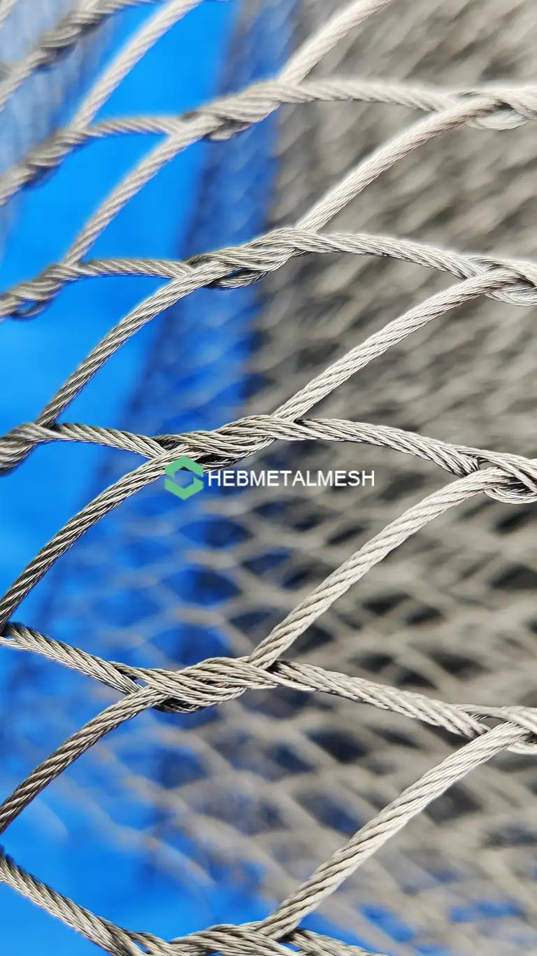 Animal Barrier Fence 3" x 3" Mesh 10' x 60' Rolls SS304 Animal Fencing Zoo Mesh Animal Enclosure Mesh Factory Sell