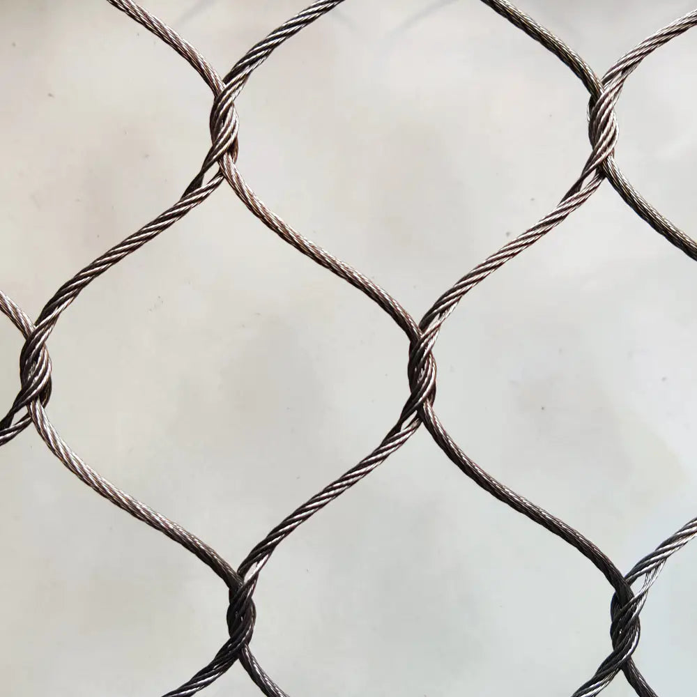 Wire rope netting, black oxide zoo mesh-Flexible Barrier for animal