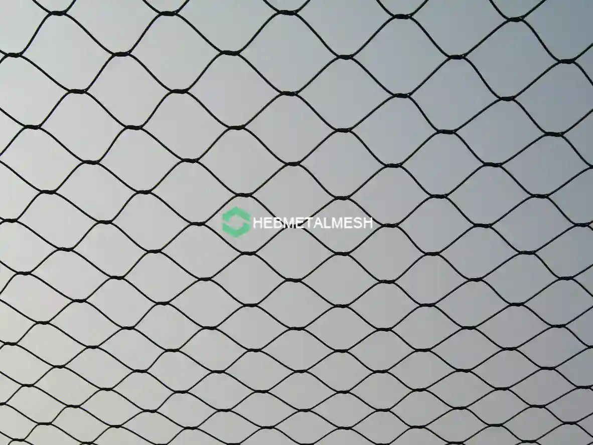 Black Oxide Aviary Mesh 10' x 60' rolls 1.5" x 1.5" x 3/64" Stainless steel aviary netting in Zoos and Bird Parks