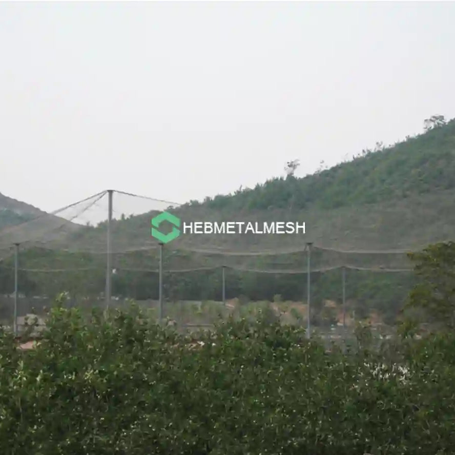 Black Oxide Aviary Mesh 10' x 60' rolls 1.5" x 1.5" x 3/64" Stainless steel aviary netting in Zoos and Bird Parks