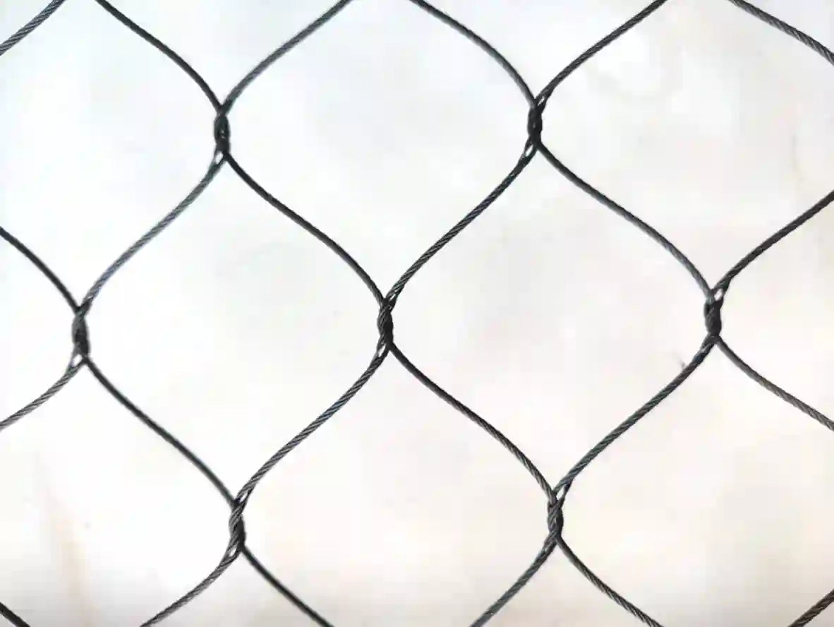 Eagle Enclosure Mesh 10' x 60' Rolls Black Oxide Aviary Mesh For Eagle Exhibits Eagle barrier