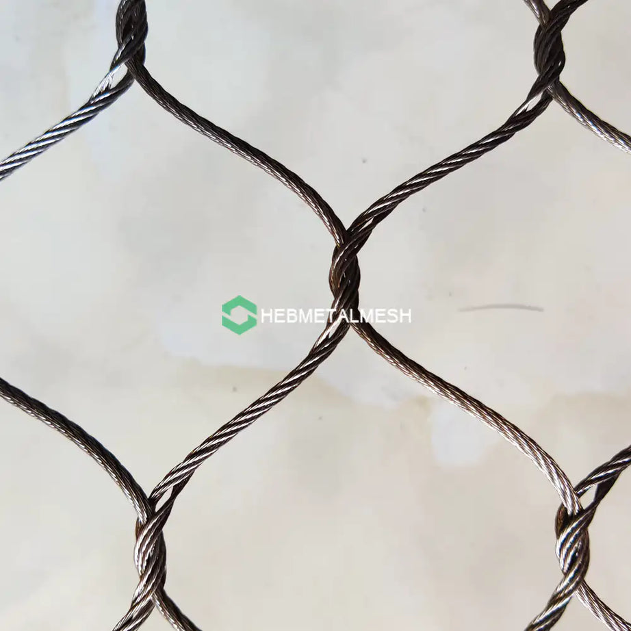 zoo mesh for gorila enclosure fencing 2" x 2" x 1/8" stainless steel 304 material 10' x 60' roll customized available for gorilla gibbons