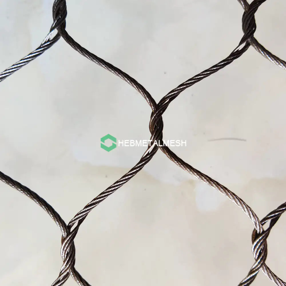 zoo mesh for gorila enclosure fencing 2" x 2" x 1/8" stainless steel 304 material 10' x 60' roll customized available for gorilla gibbons