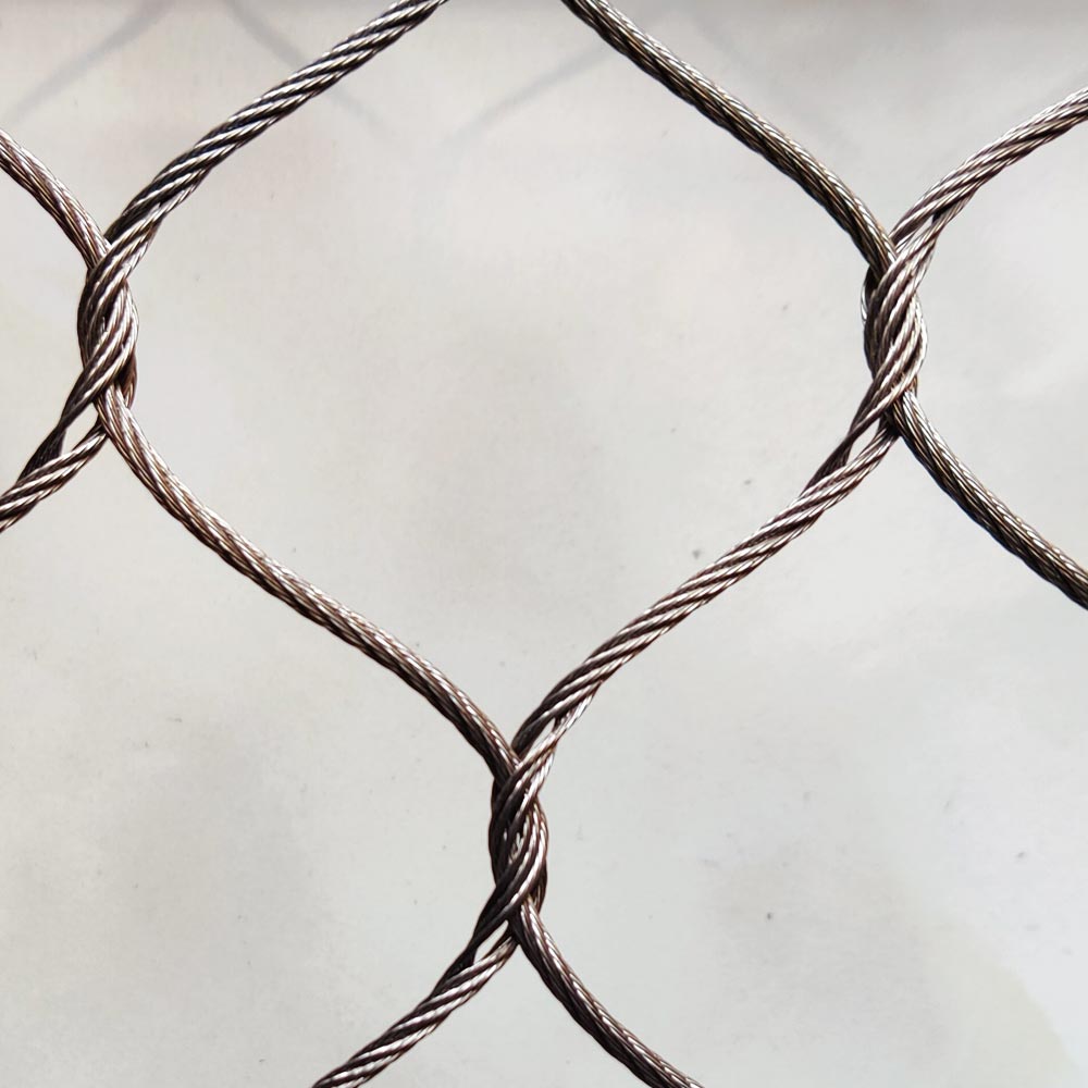 Netting for monkey 1.5" x 1.5" x 1/16" stainless steel 304 material 8' x 60' roll customized available monkey enclosure mesh monkey fencing
