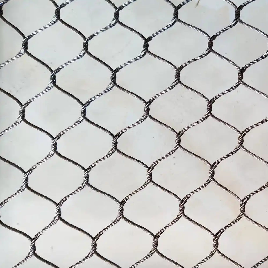 1" x 1" Zoo Netting Mesh 10' x 60' Rolls for Zoo Enclosure Zoo Exhibit Stainless steel 304 Black Color/Nature Color