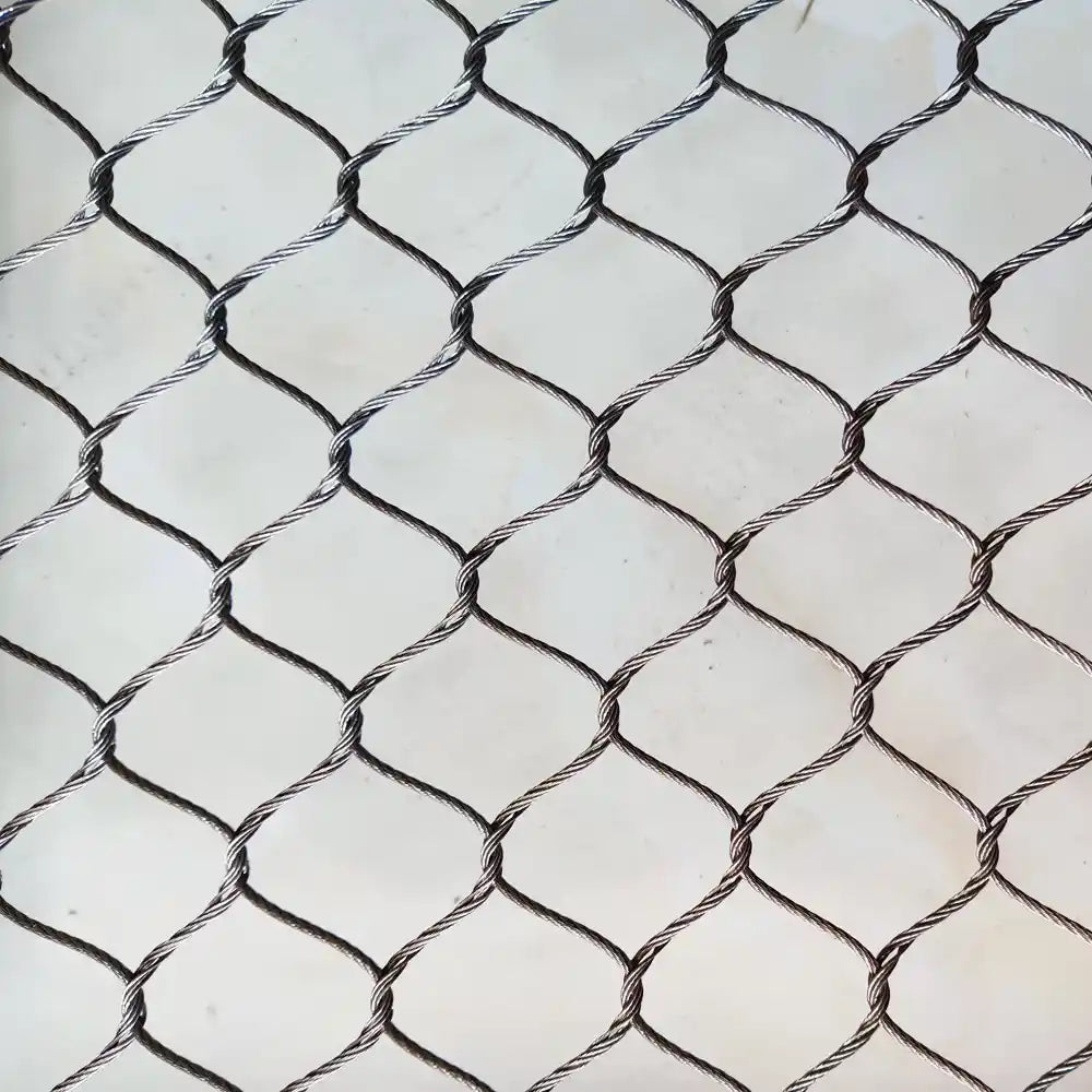 1" x 1" Zoo Netting Mesh 10' x 60' Rolls for Zoo Enclosure Zoo Exhibit Stainless steel 304 Black Color/Nature Color