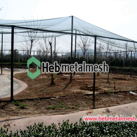 1" aviary mesh stainless steel wire rope mesh bird cage net factory sell high quality 6'8" x 16' rolls