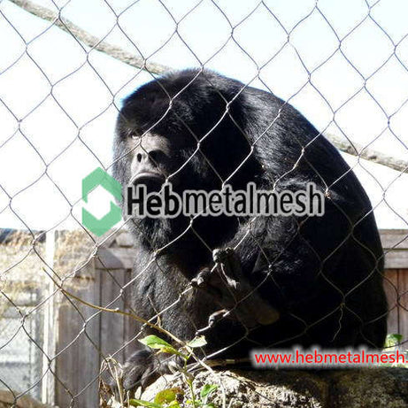 Animal enclosure mesh 3" x 3" x 3/32" offers fencing for deer exhibits monkey exhibits large enclosures sample
