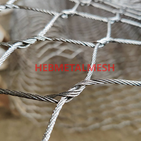 Stainless steel zoo mesh wire 2" x 2" x 5/64" spot roll 10' x 33' fast delivery for monkey exhibit enclosure, bird netting fence, animal fencing