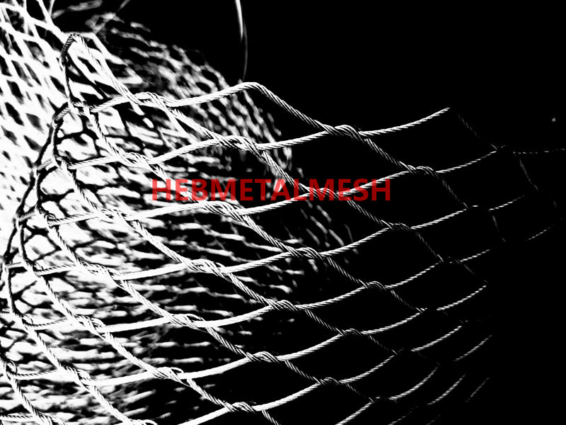 Stainless steel zoo mesh wire 2" x 2" x 5/64" spot roll 10' x 33' fast delivery for monkey exhibit enclosure, bird netting fence, animal fencing