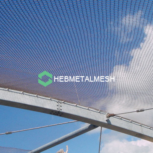 1.5" x 1.5" x 5/64" Stainless steel rope mesh sample